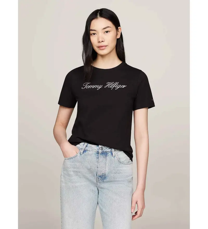 Tommy Hilfiger T-shirt Donna Nero 4139075