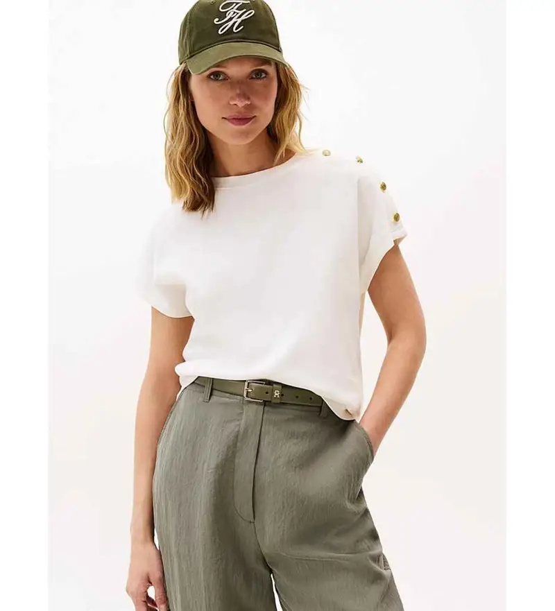 Tommy Hilfiger T-shirt Donna Bianco 4138280