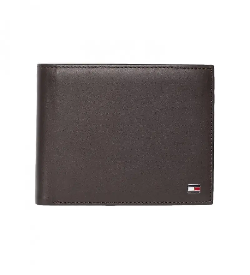 per uomo AM0AM00651 Portafoglio in pelle marrone Eton CC -13x2x9,5 cm (OSFA), Casual