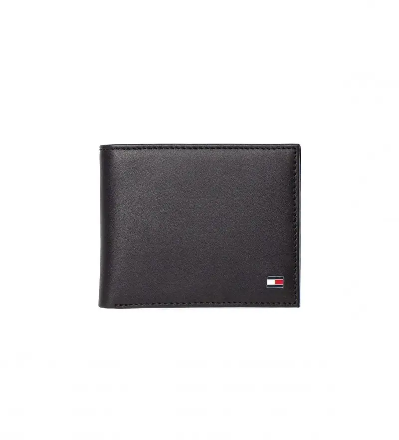 per uomo AM0AM00655 Portafoglio in pelle bifold mini Eton nero (OSFA), Casual