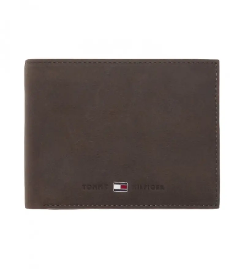 per uomo AM0AM00660 Portafoglio Johnson CC Flap Coin Pocket marrone -13x9 5x3cm- (OSFA), Casual, Pelle