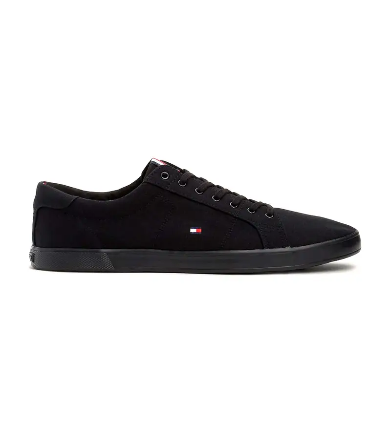per uomo FM0FM00596 Sneakers in tela nera con lacci (40), Nero, Tessuto, Basso, Stringhe, Casual