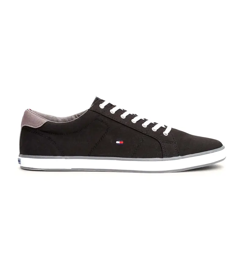per uomo FM0FM00596 Sneakers in tela nera con lacci (46), Nero, Tessuto, Stringhe, Casual
