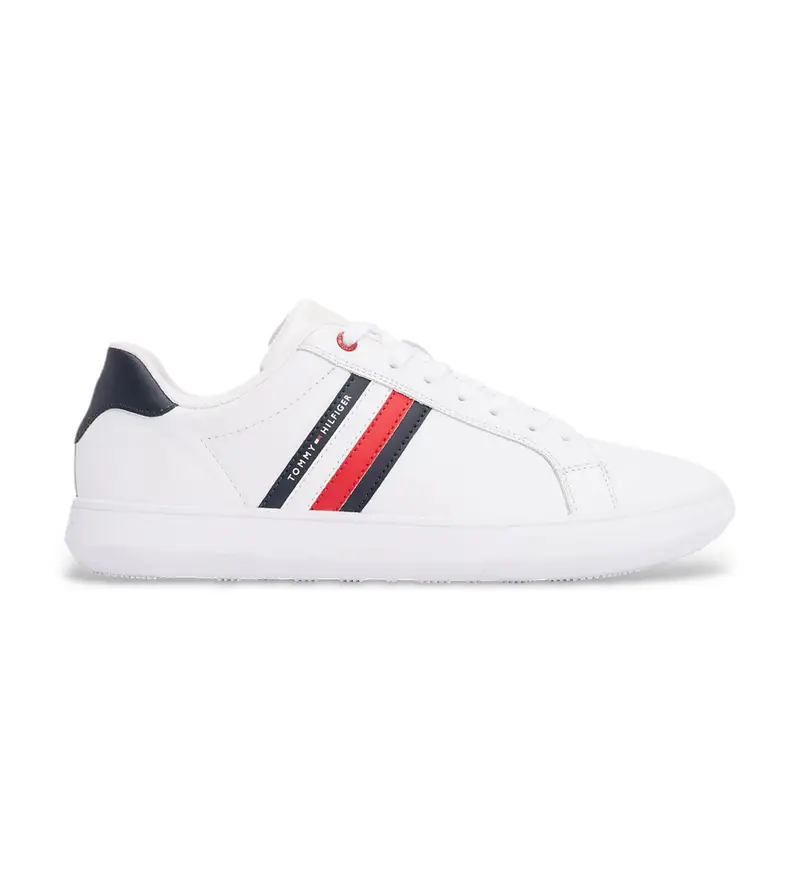 per uomo. FM0FM04921 Sneakers in pelle Cupsole bianche (40), Bianco, Basso, Stringhe, Casual