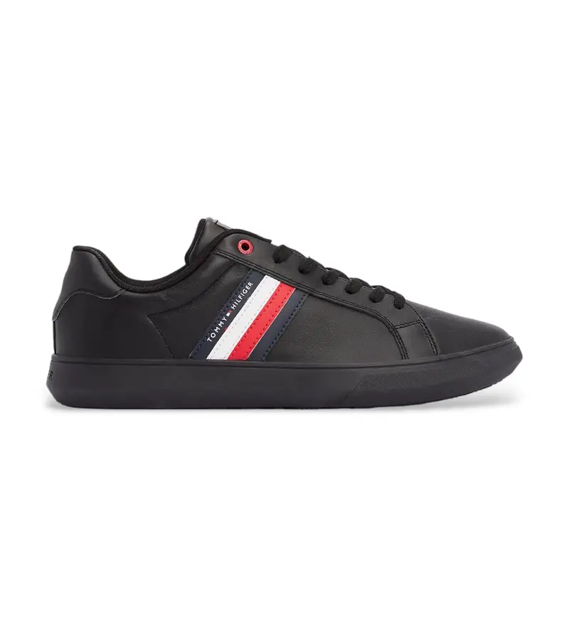 Tommy Hilfiger Sneakers casual uomo in pelle nera