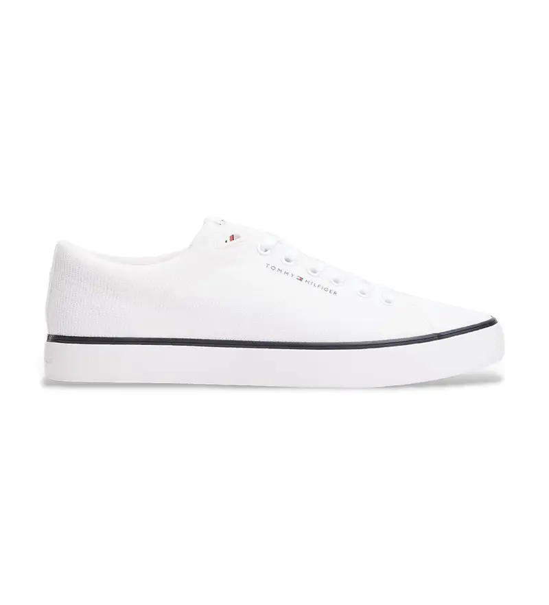 per uomo FM0FM05513 Sneakers in mesh con logo ricamato bianco (40), Basso, Stringhe, Casual