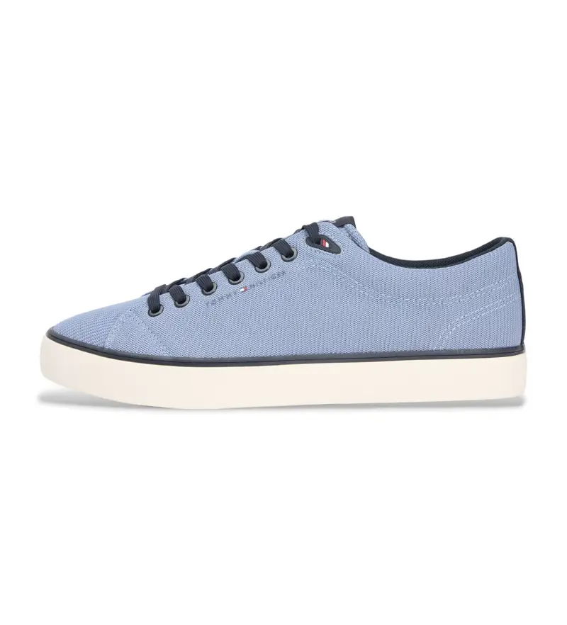 per uomo FM0FM05513 Sneakers in mesh con logo ricamato blu (40), Basso, Stringhe, Casual