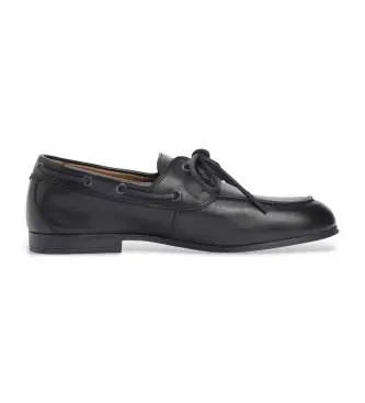per uomo FM0FM05748 Scarpe da barca in pelle nera (40), Nero, Basso, Stringhe, Casual