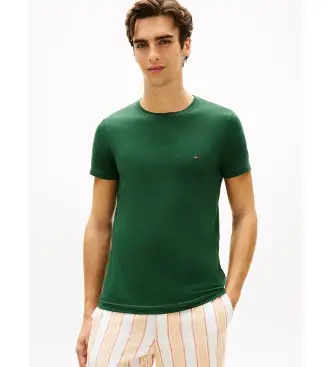per uomo MW0MW10800 Maglietta verde slim fit (L), Casual, Cotone, Manica corta
