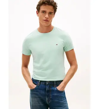 per uomo MW0MW10800 T-shirt slim fit verde chiaro (L), Casual, Cotone, Manica corta