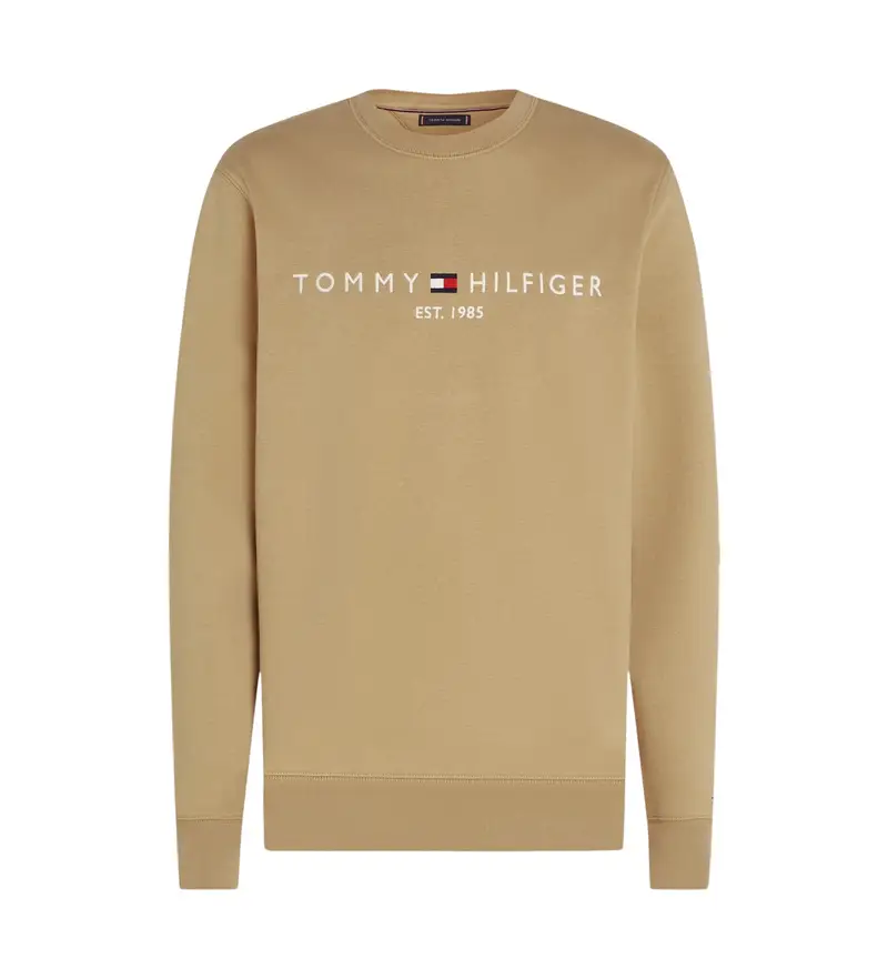 per uomo MW0MW11596 Felpa TH Flex con logo marrone (XXL), Casual, Cotone