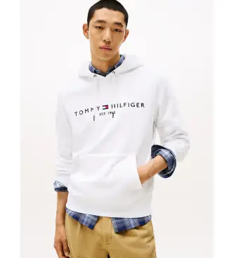 per uomo MW0MW11599 Felpa bianca con cappuccio e coulisse (XL), Bianco, Casual, Cotone