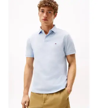 per uomo MW0MW17770 Polo 1985 in piquet blu (L), Casual, Cotone, Manica corta