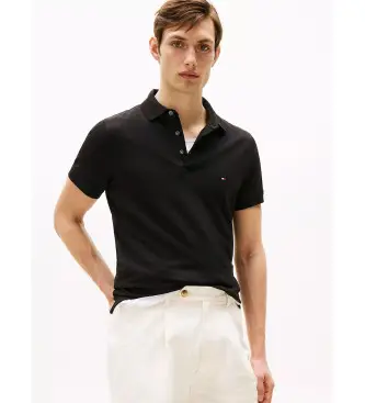 per uomo MW0MW17771 Polo 1985 Sottile nera (XXL), Nero, Casual, Manica corta, Cotone biologico, Sostenibile