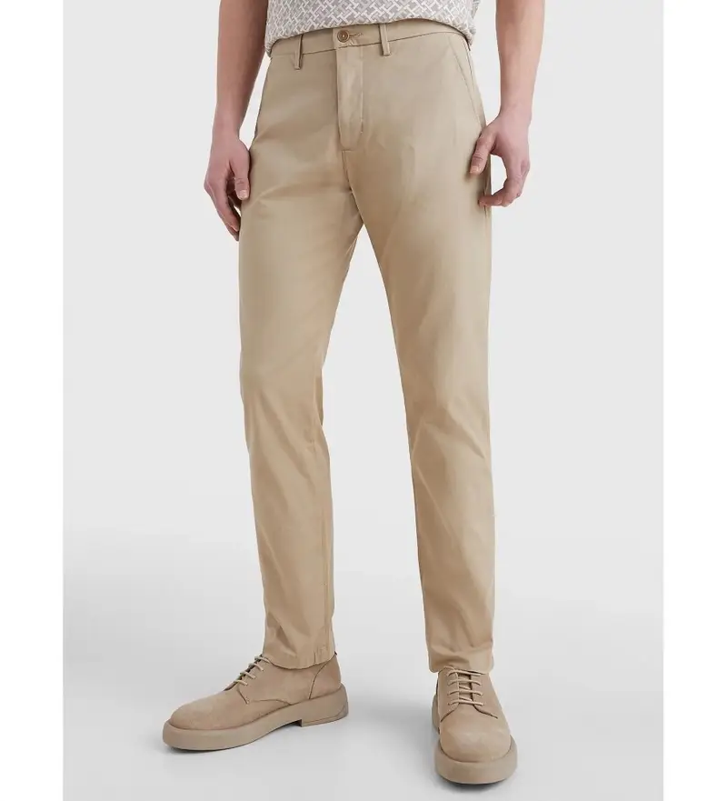per uomo MW0MW28884 Pantaloni chino beige della collezione Denton 1985 (29/30), Casual, Cotone biologico, Sostenibile