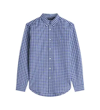 per uomo MW0MW38578 Camicia blu con motivo stagionale (L), Casual, Cotone, Manica lunga