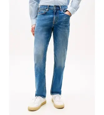 per uomo MW0MW39033 Jeans Denton blu sbiaditi con gamba dritta (34/30), Casual, Cotone, Denim