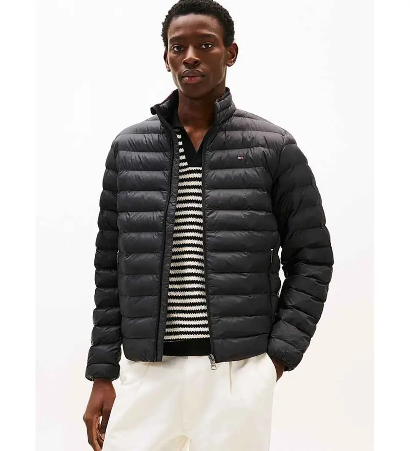 per uomo MW0MW39990 Giacca trapuntata pieghevole nera (XXL), Nero, Casual, Nylon