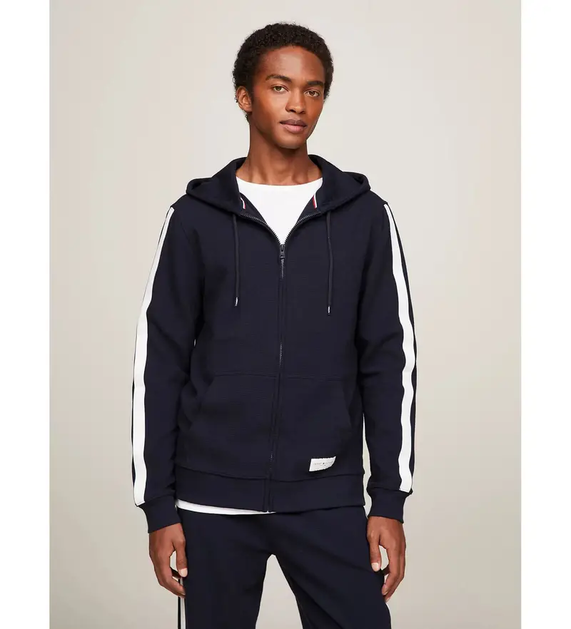 per uomo UM0UM03011 Felpa blu scuro (S), Casual, Cotone, Manica lunga, Sostenibile, Navy