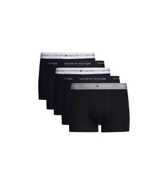 per uomo UM0UM03061 Confezione da 5 boxer Trunk con scritta nera (S-M), Nero, Homewear, Cotone