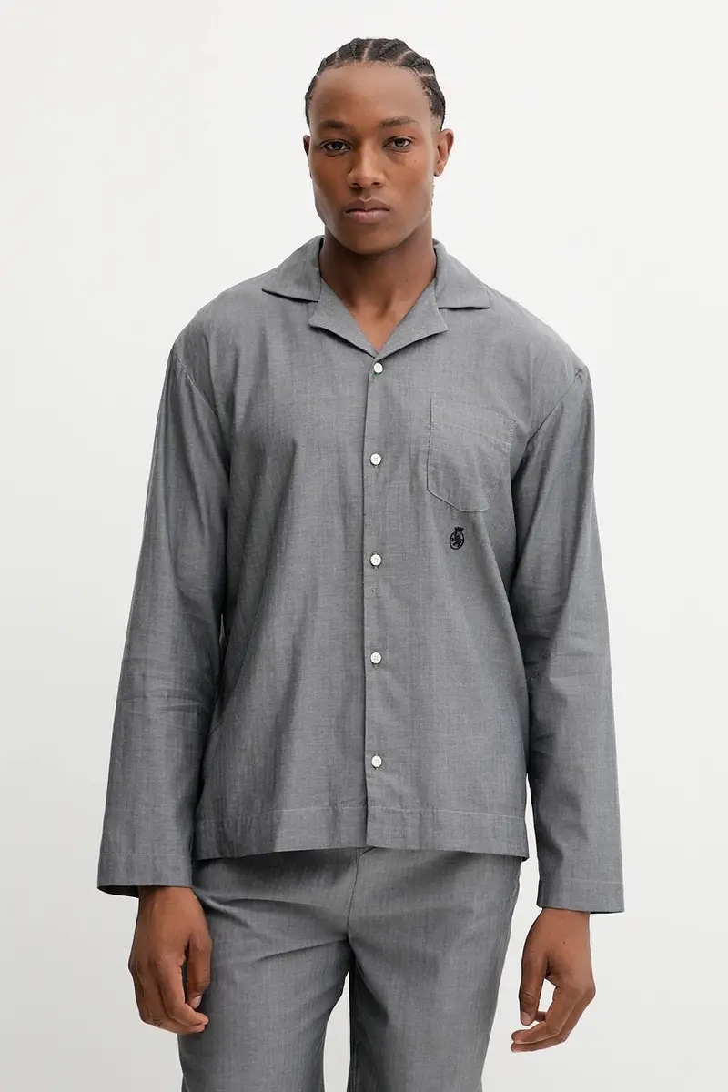 pigiama in lana uomo colore grigio UM0UM03694 miniatura 2