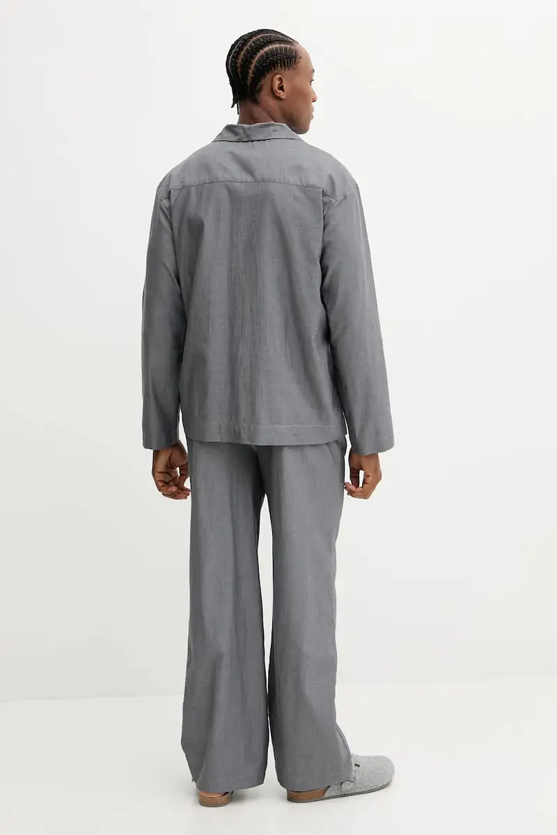 pigiama in lana uomo colore grigio UM0UM03694 miniatura 4