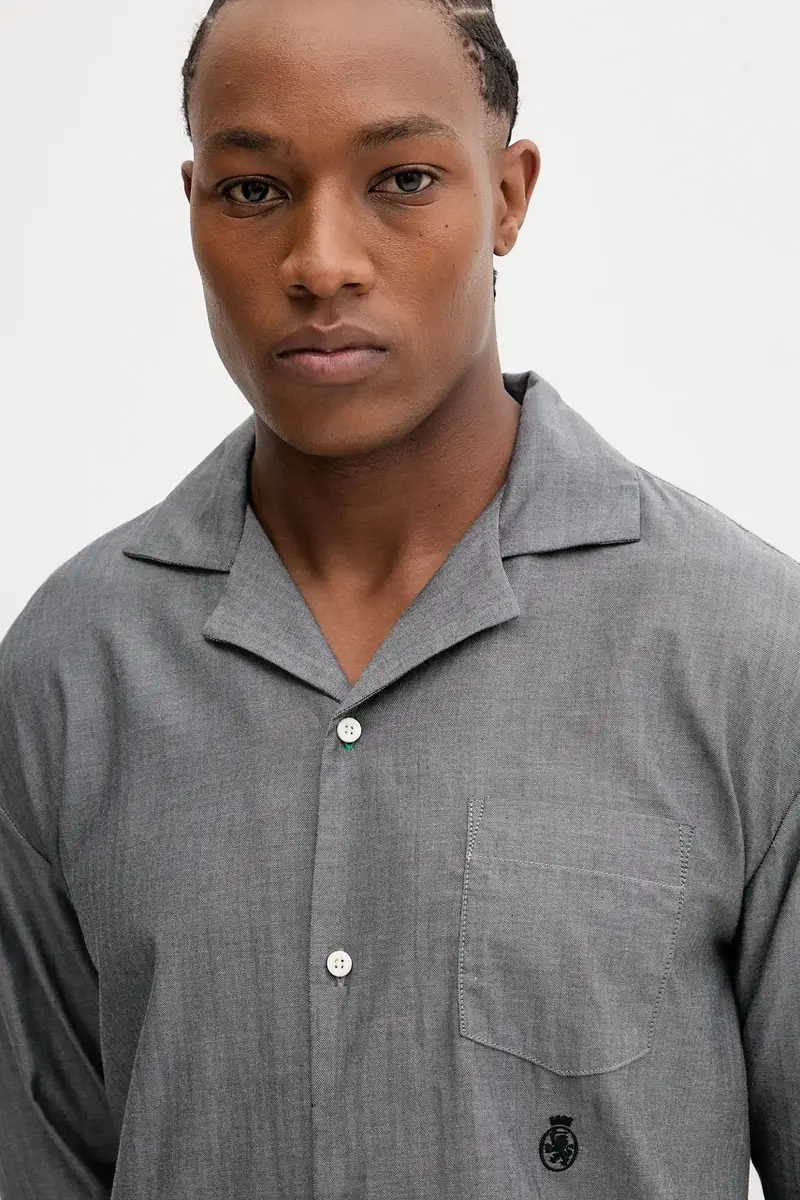 pigiama in lana uomo colore grigio UM0UM03694 miniatura 5