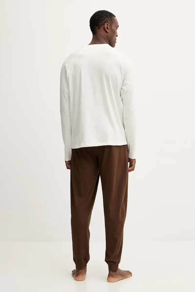 pigiama in lana uomo colore marrone UM0UM03609 miniatura 4