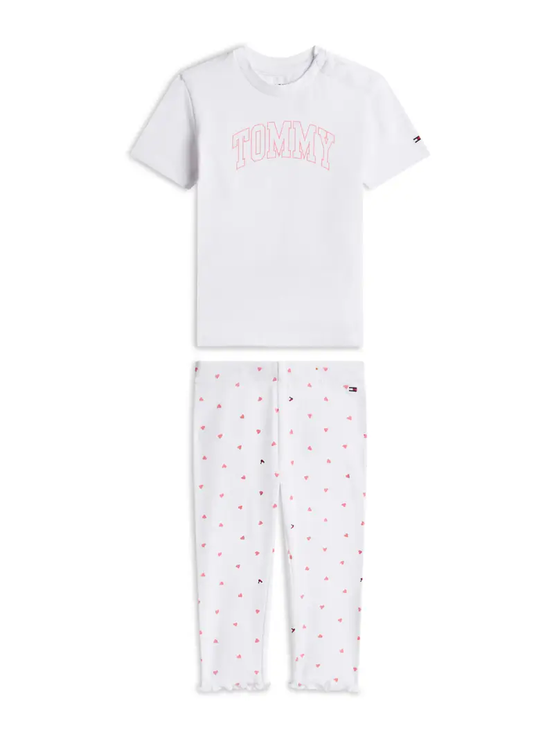 Pigiama navy / rosa chiaro / rosso / bianco