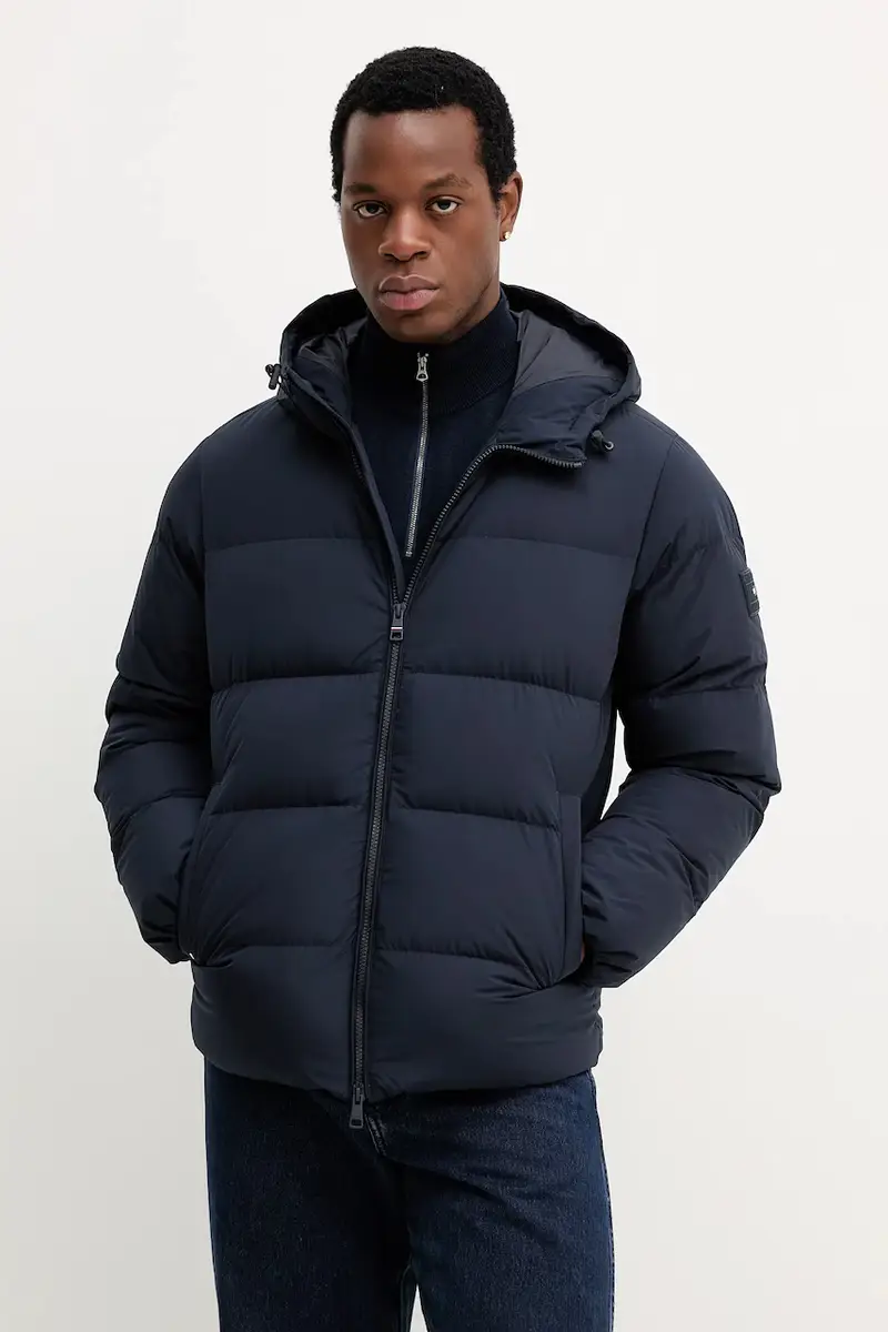 piumino colore blu navy MW0MW40616