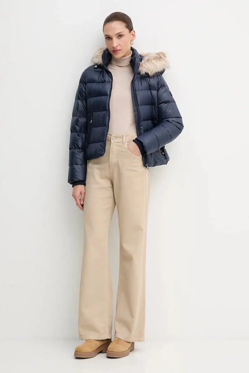 piumino colore blu navy WW0WW47354 miniatura 2