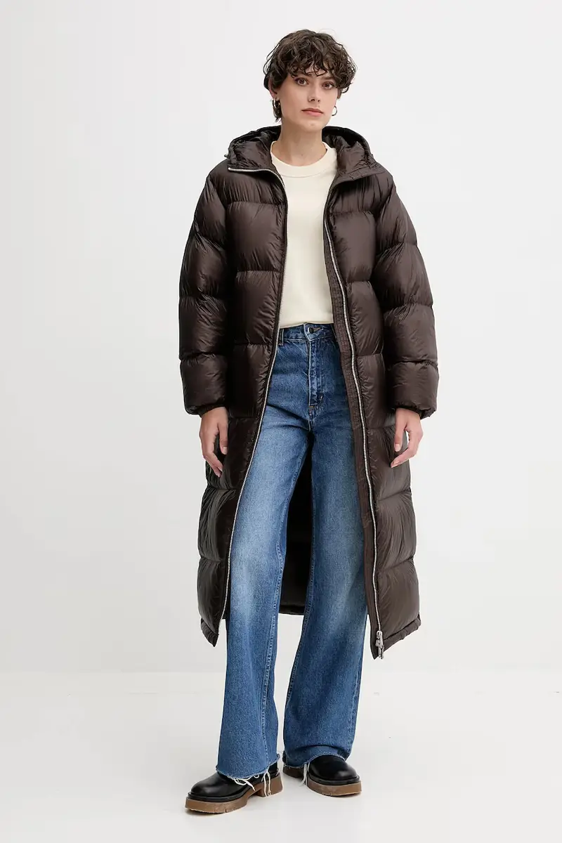 piumino colore marrone WW0WW46543 miniatura 2