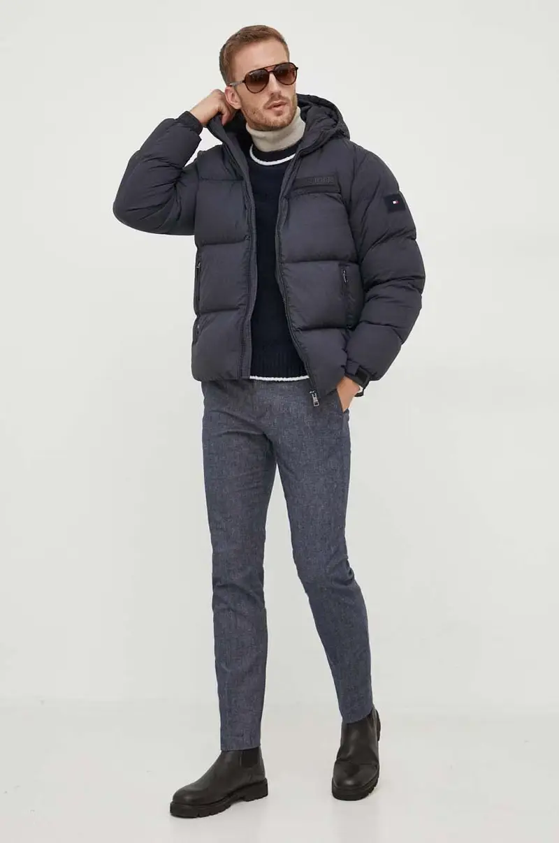 piumino uomo Blu navy miniatura 2