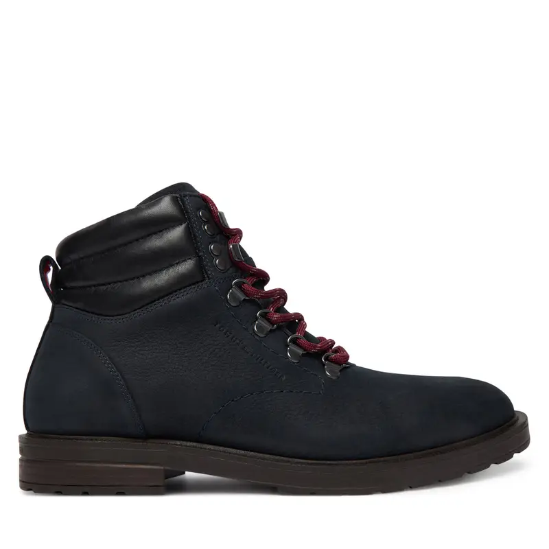 Polacchine Tommy Hilfiger Cleated Hilfiger Wrm Hook Boot FM0FM05699 Blu scuro