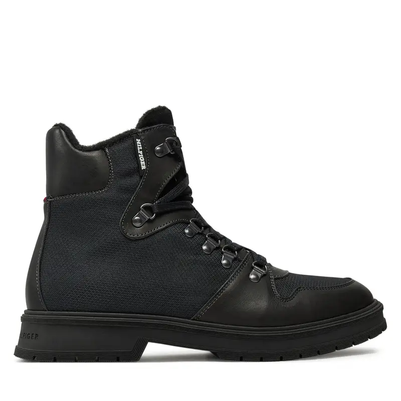 Polacchine Tommy Hilfiger Hilfiger Warm Cordura Mix Boot FM0FM05180 Nero