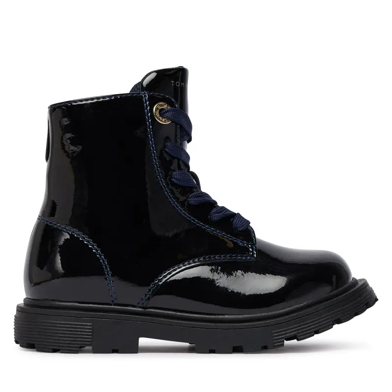 Polacchine Tommy Hilfiger Lace-Up Bootie T1A5-34005-1237 M Blu scuro