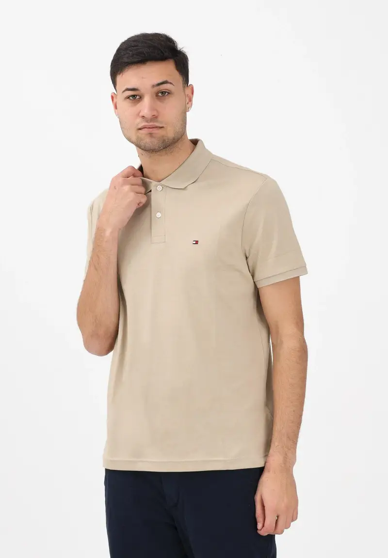Tommy Hilfiger Polo Uomo Beige 3982985 miniatura 2