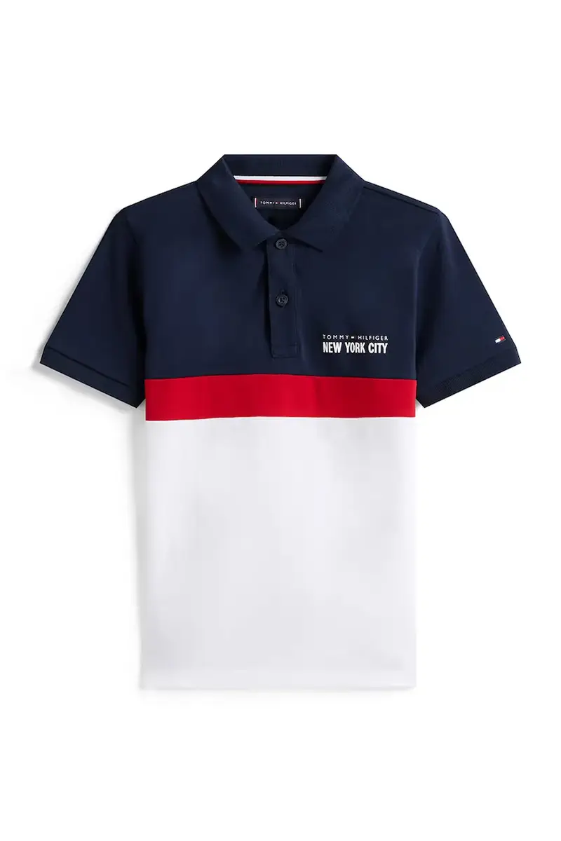 polo bambino colore blu navy KB0KB10006 miniatura 2