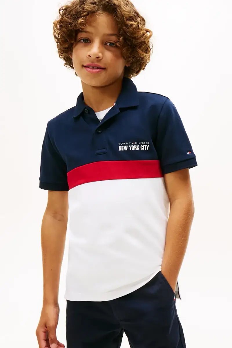 polo bambino colore blu navy KB0KB10006