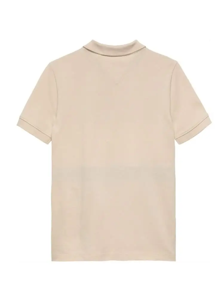 polo beige bambino mini logo miniatura 2