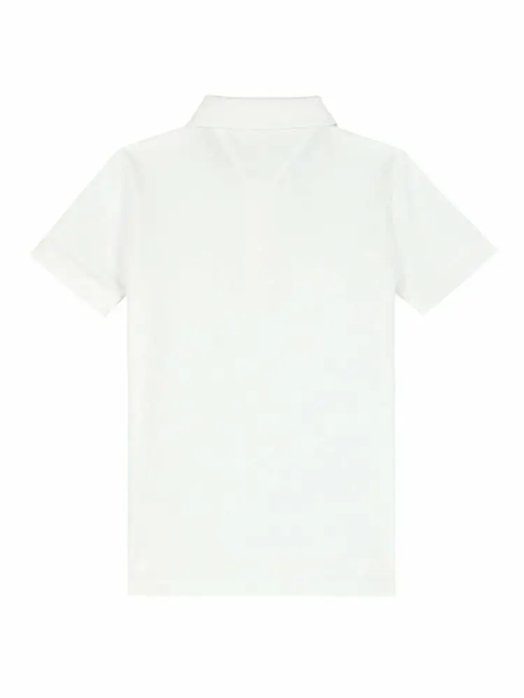 polo bianca bambino mini logo miniatura 2