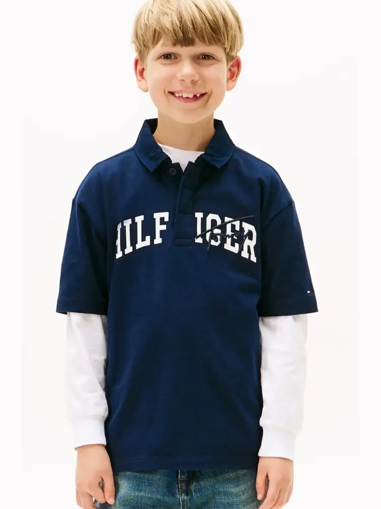 Tommy Hilfiger Polo Bambino Blu 2856707 miniatura 3