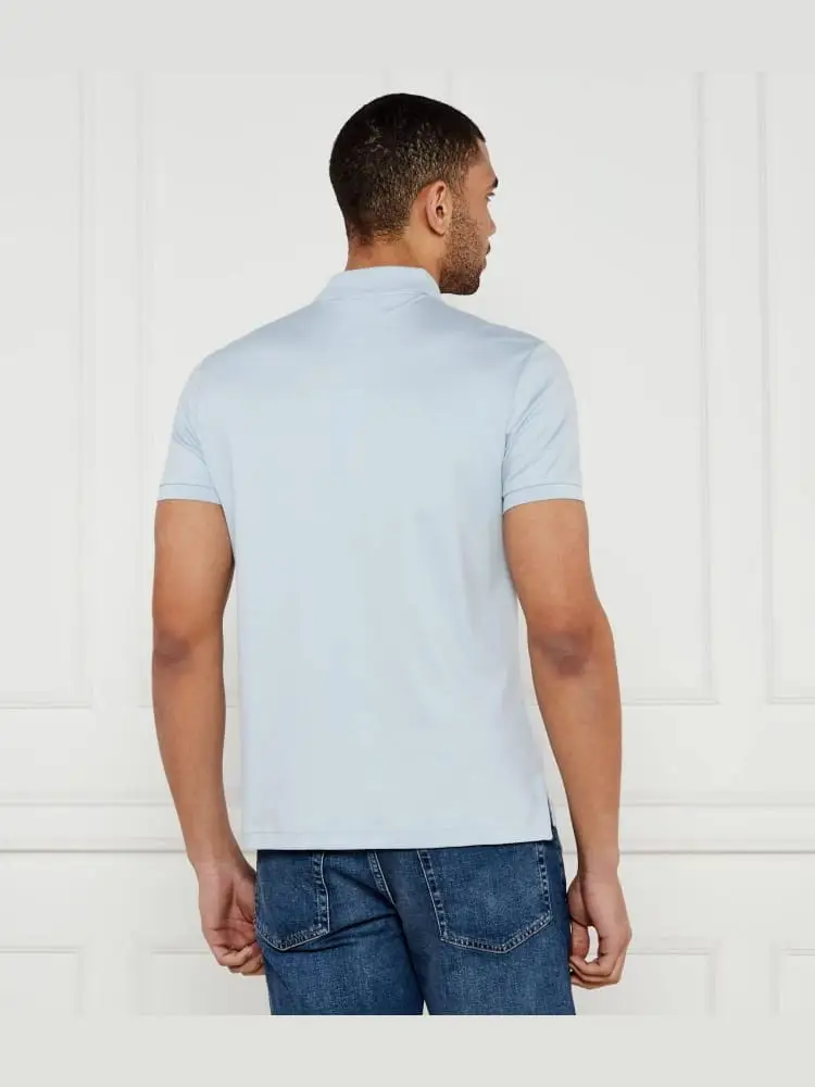 polo celeste uomo mini logo miniatura 2