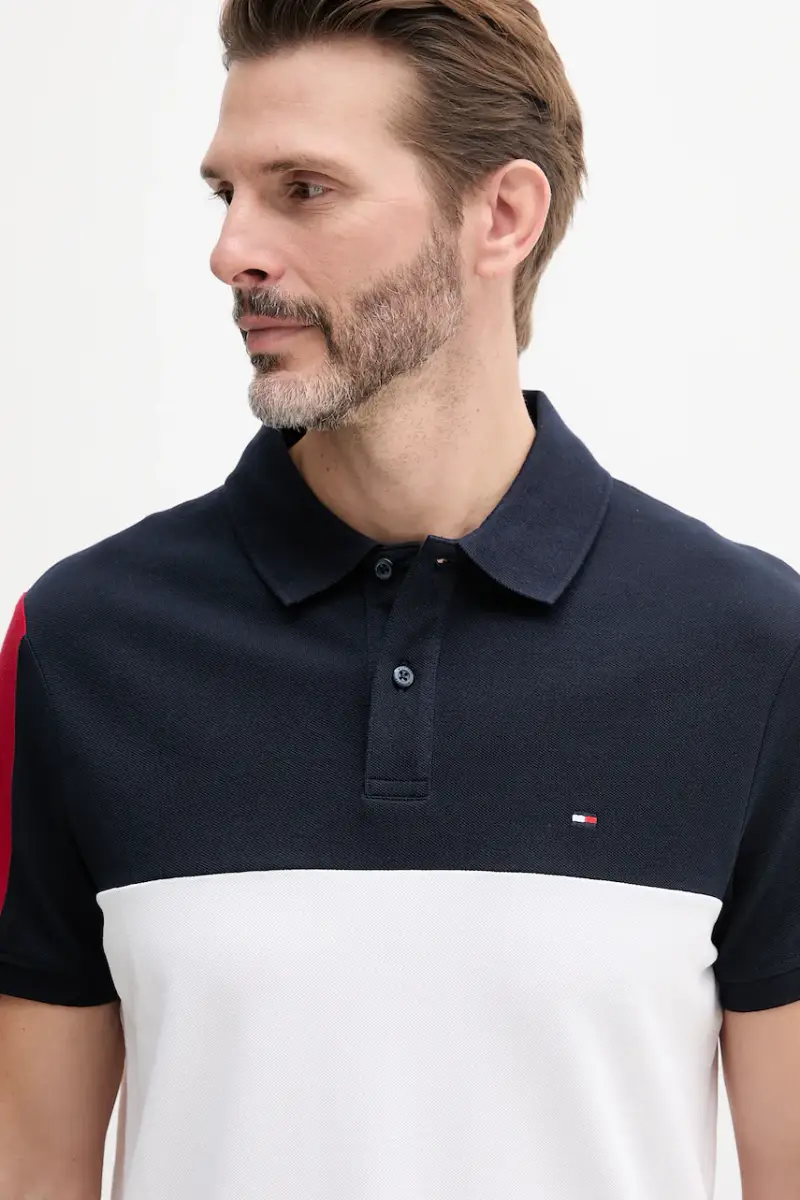 polo colore blu navy MW0MW38966 miniatura 3
