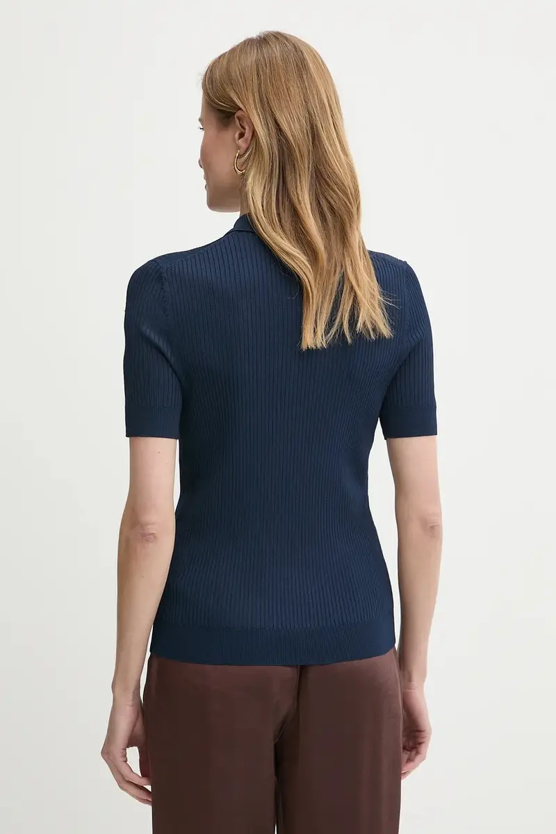 polo colore blu navy WW0WW45511 miniatura 3