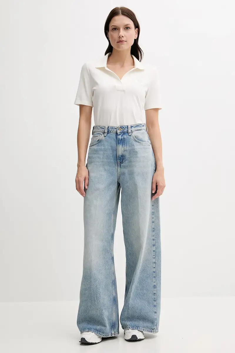 Tommy Hilfiger Polo Donna Beige 3123203 miniatura 5