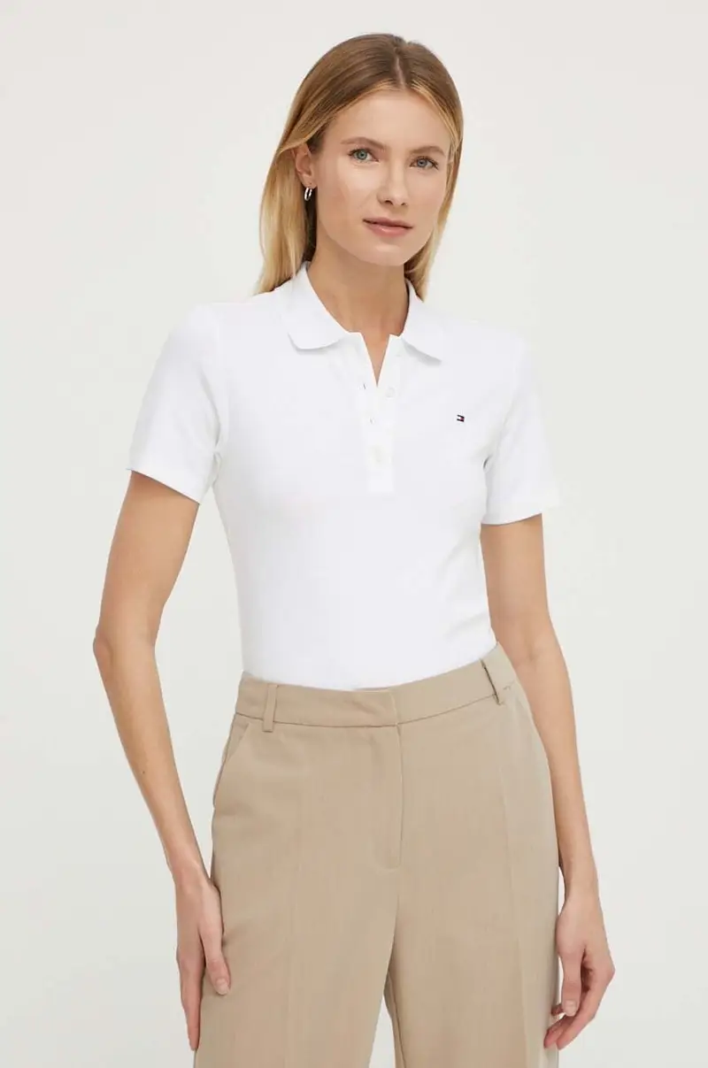 Tommy Hilfiger Polo Donna Bianco 2217489