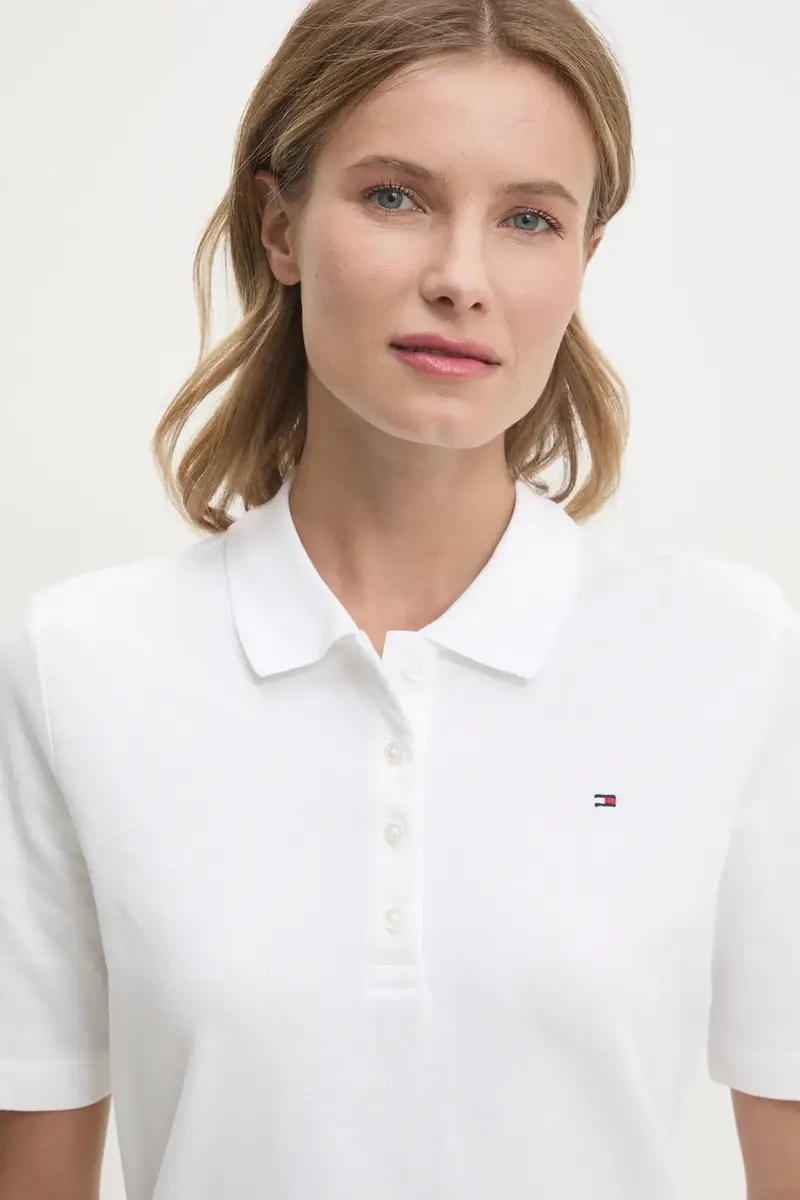 Tommy Hilfiger Polo Donna Beige 3291470 miniatura 4