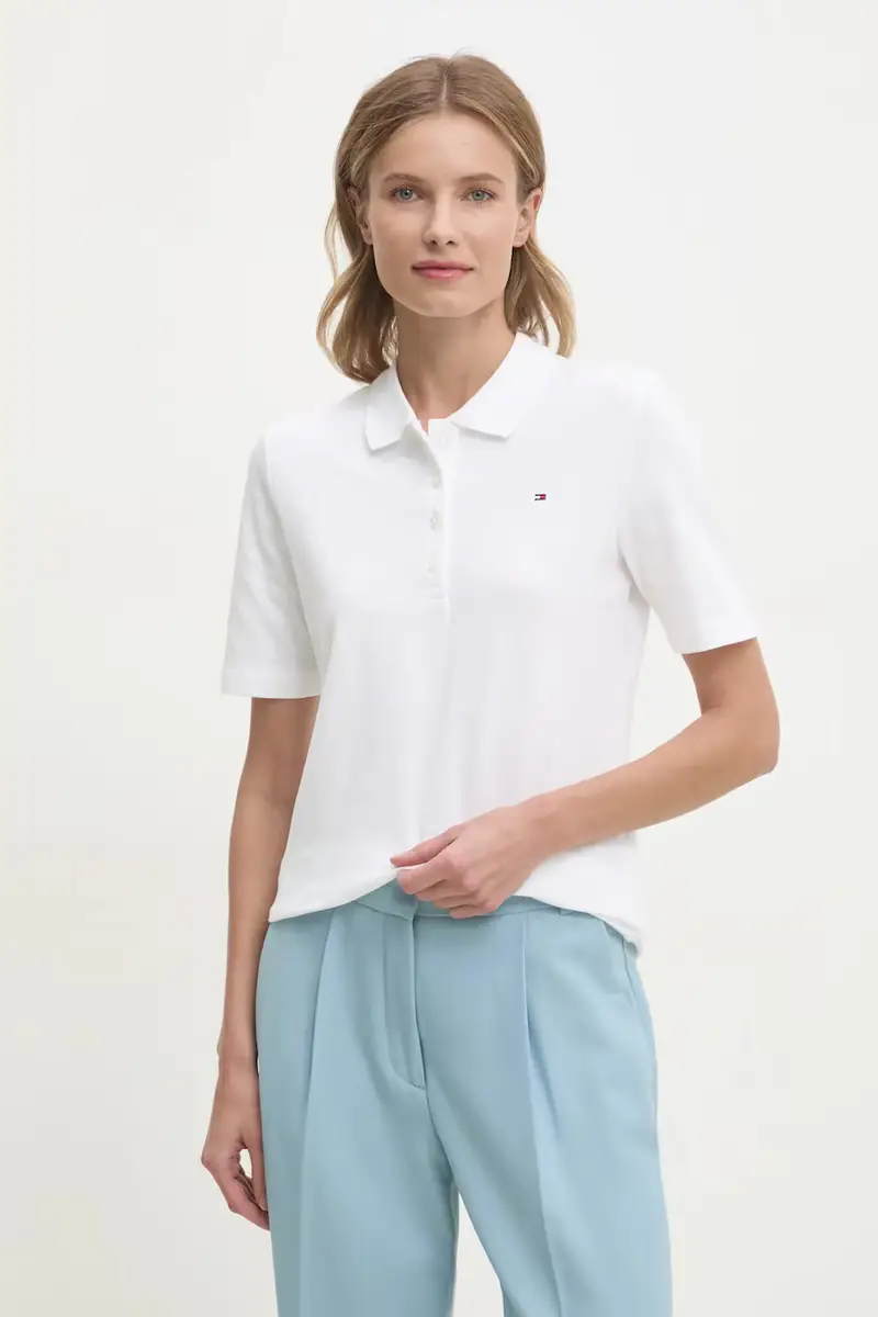 Tommy Hilfiger Polo Donna Bianco 3291470