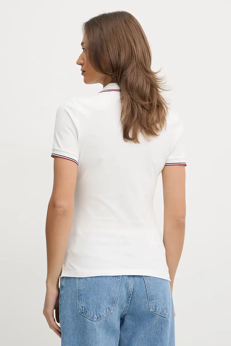 Tommy Hilfiger Polo Donna Bianco 3124767 miniatura 2